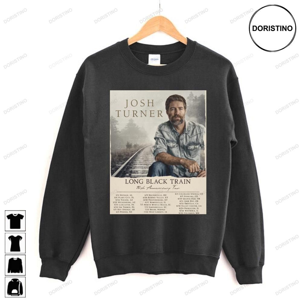 Long Black Train 20th Anniversary Josh Turner 2023 Tour Awesome Shirts